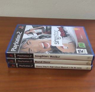 Lote 3 Juegos PS2: Band Hero, Singstar Roc Sing it