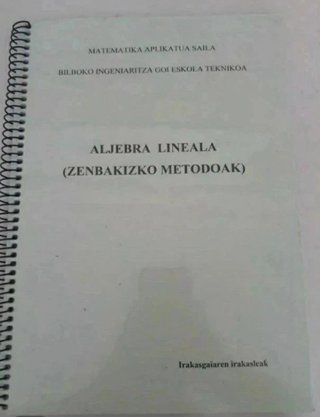 Libro Álgebra Lineal - Bilboko Ingeniaritza