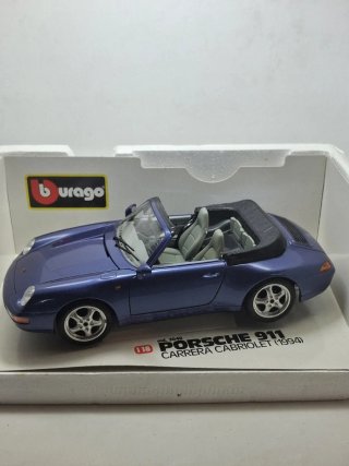 Porsche 911 Carrera Cabriolet 1994 Bburago 1:18