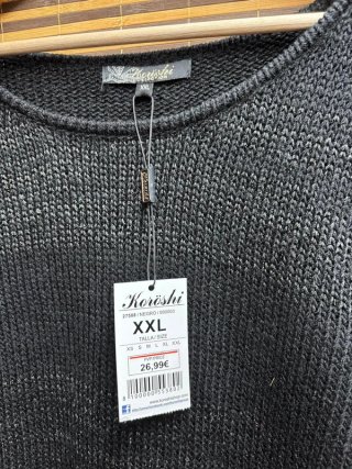 Jersey negro de punto Koröshi - NUEVO con etiqueta