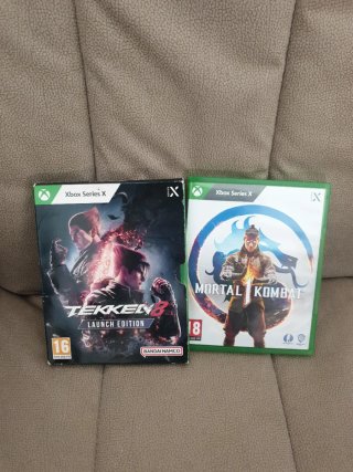 Xbox Series X + Mando Azul + Mortal Kombat 1+ tekk