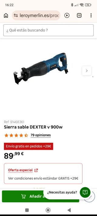 Sierra Sable Dexter Eléctrica
