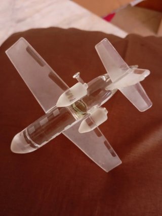 Maqueta avión metacrilato con peana