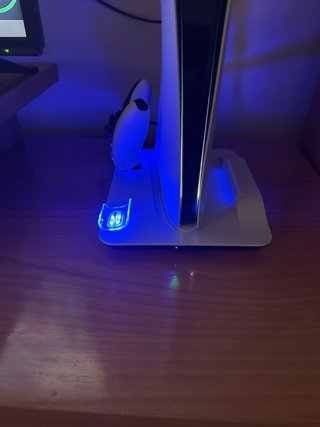 Base para PS5 con cargador y luces