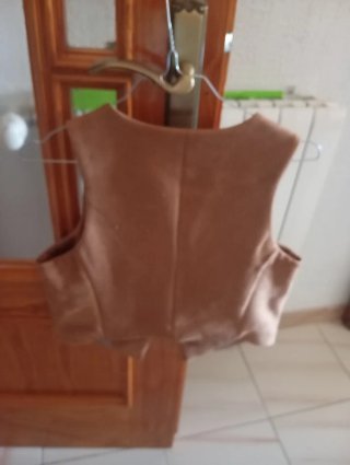 Chaleco Ante Stradivarius Marrón Talla M