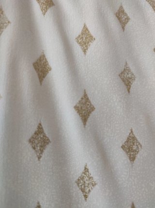 Blusa blanca mujer estampado rombos