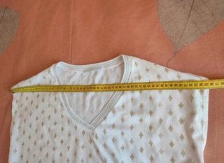 Blusa blanca mujer estampado rombos