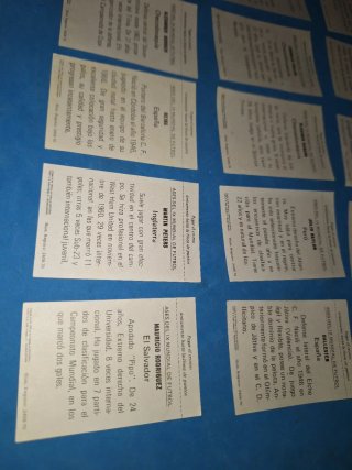 Lote 24 Cromos Fher Disgra fútbol Mundial 1970