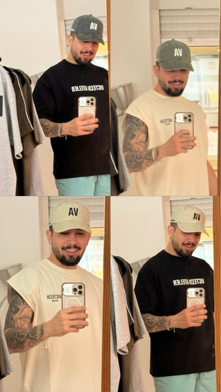 Camisas color: Blanco, negro, gris, beige y verde