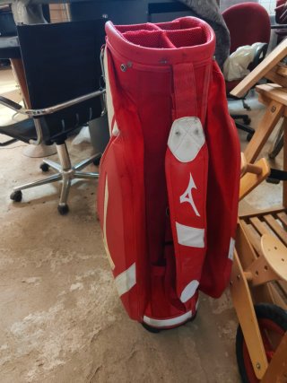 Bolsa de Golf Mizuno Roja y Blanca