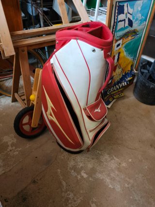 Bolsa de Golf Mizuno Roja y Blanca