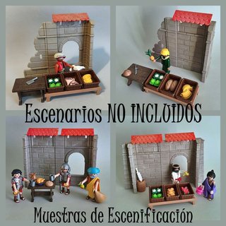 Playmobil Lote 2 Muros Casas Escenas Belén