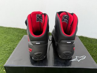 Botas Moto Alpinestars Verano Negras Rojas