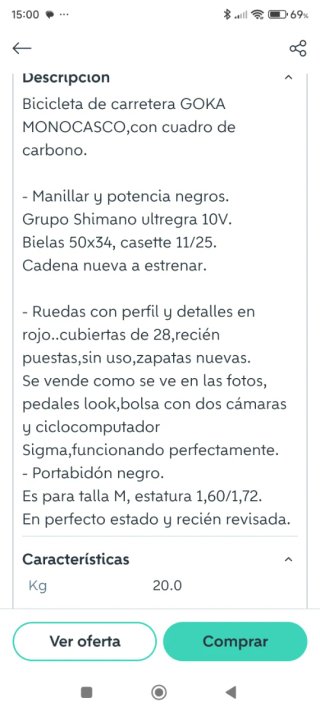 Bicicleta Goka F9 Negra/Naranja