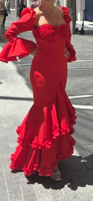 Vestido Flamenca Rojo