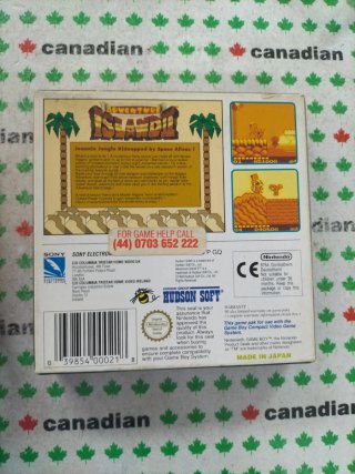 Adventure Island Game Boy Cartucho y Manual