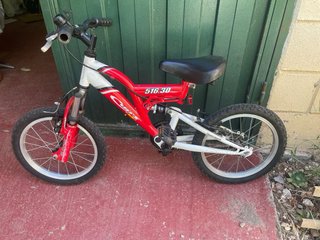 Bicicleta Montaña Niño Roja