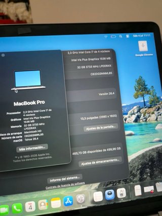 MacBook Pro 13 2020 Gris Espacial