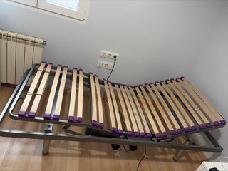 Cama Articulada Metálica y Madera 190x90