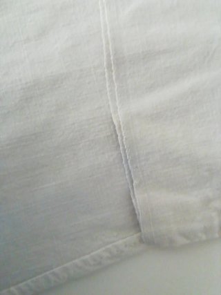 Camisa larga  de lino artesanal vintage