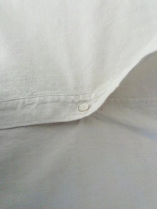 Camisa larga  de lino artesanal vintage