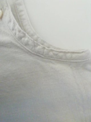 Camisa larga  de lino artesanal vintage