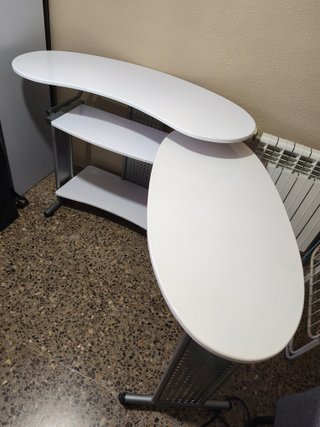 Escritorio blanco extensible