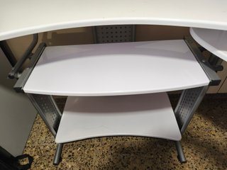 Escritorio blanco extensible
