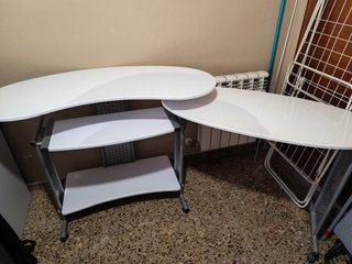 Escritorio blanco extensible