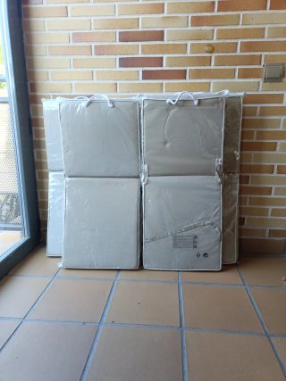 Cojines para sillas de exterior (beige)