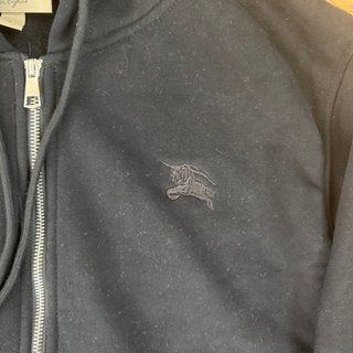 Sudadera Burberry Negra con Cremallera