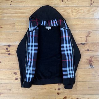 Sudadera Burberry Negra con Cremallera