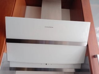 Campana extractora Ciarra Blanca/Acero