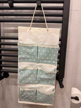 Organizador de tela encerada con bolsillos 26x55