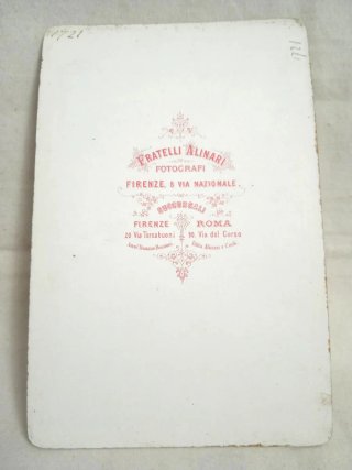 Carte de visite Alinari Ripudio di Agar Guercino
