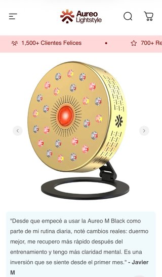 Lámpara Aureo Lightstyle Dorada