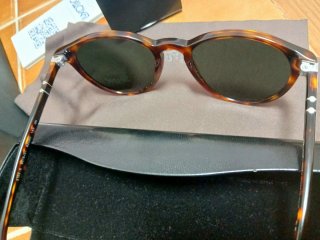 Óculos Persol Havana Lente Verde Novos