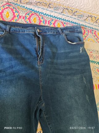 Pantalón vaquero mujer talla grande