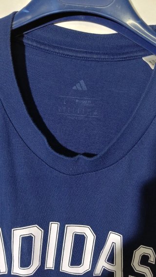 T-shirt Adidas blu girocollo