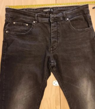 Pantalón vaquero Slim negro Inside Talla XL