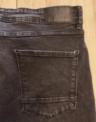 Pantalón vaquero Slim negro Inside Talla XL