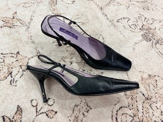 Tacones piel María Quiles negros talla 39