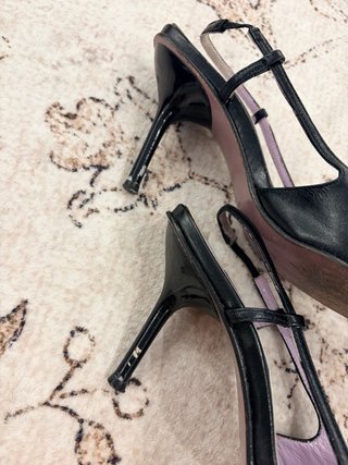 Tacones piel María Quiles negros talla 39