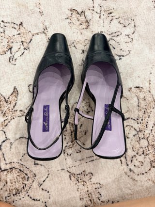 Tacones piel María Quiles negros talla 39