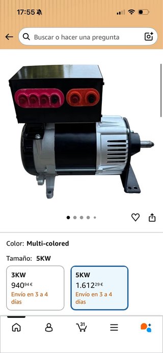 Generador Magnético 5kW Imán Permanente