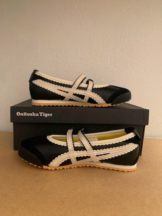 Onitsuka Tiger Bailarina Negras y Blancas Talla 38