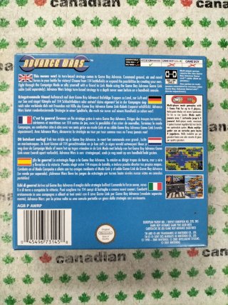 Advance Wars Game Boy Advance Nintendo
