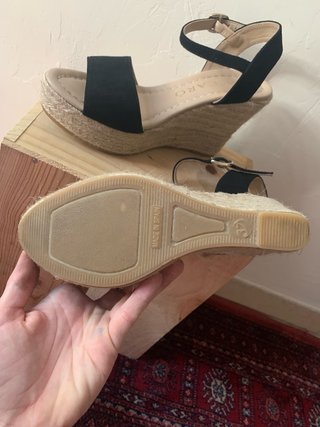 Sandalias cuña Mascaró negras