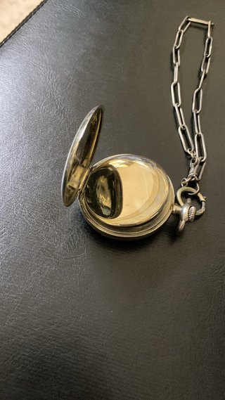 Orologio da tasca OMEGA anni '40-'50 con catena