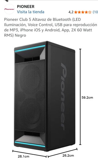 Altavoces Bluetooth Pioneer Club 5